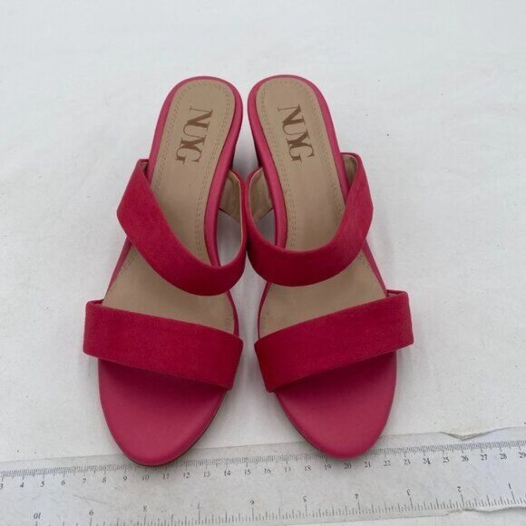 Women's Block Heel Dual Straps Slide Sandals - Picture 2 of 7